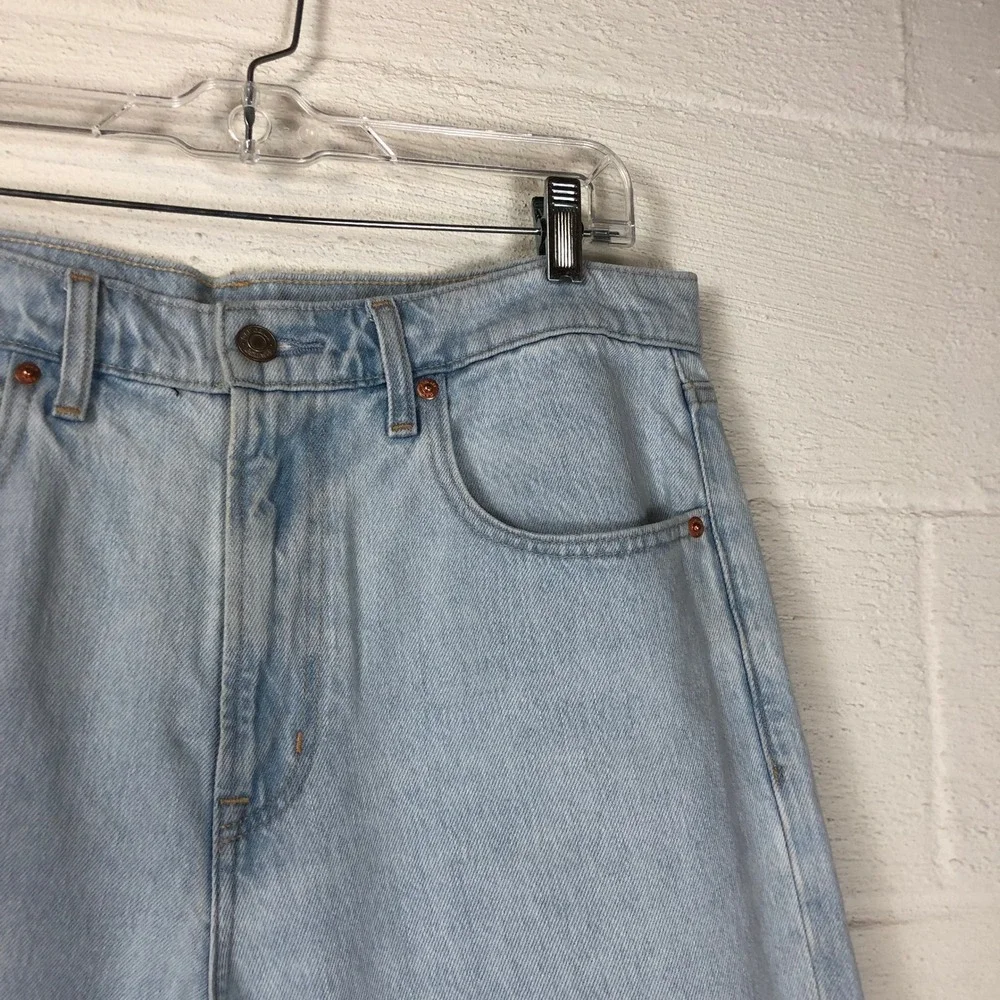 GAP Womens High Rise Barrel Jean Size 31/12 Blue Light Wash - Picture 5 of 16